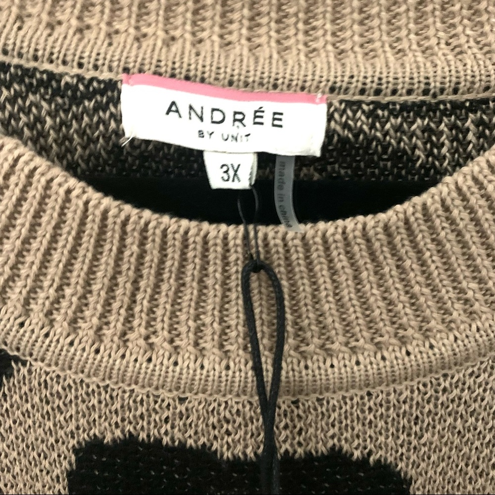 Andree Plus Size Leopard Print Long Sleeve Sweate… - image 8